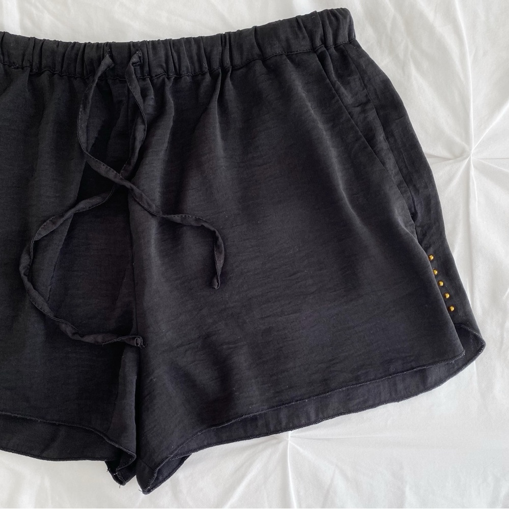 Zara | Silky Black Shorts